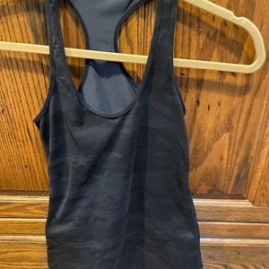 Lululemon racerback tank in black camouflage. Size 4